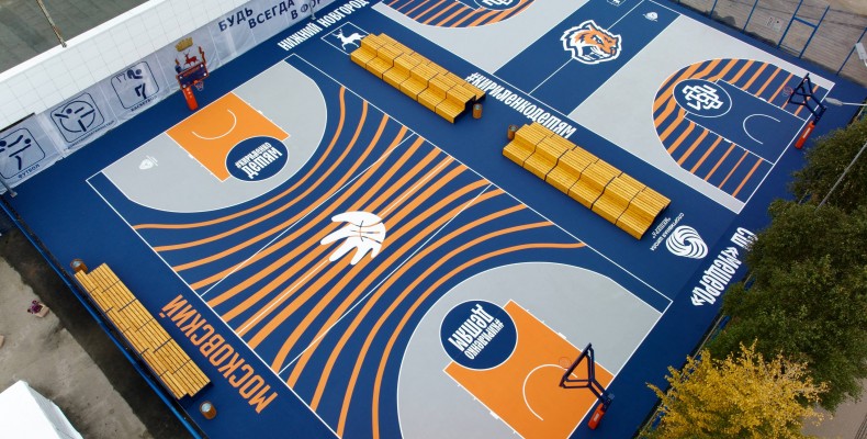 Легендарная баскетбольная площадка обрела новую жизнь!